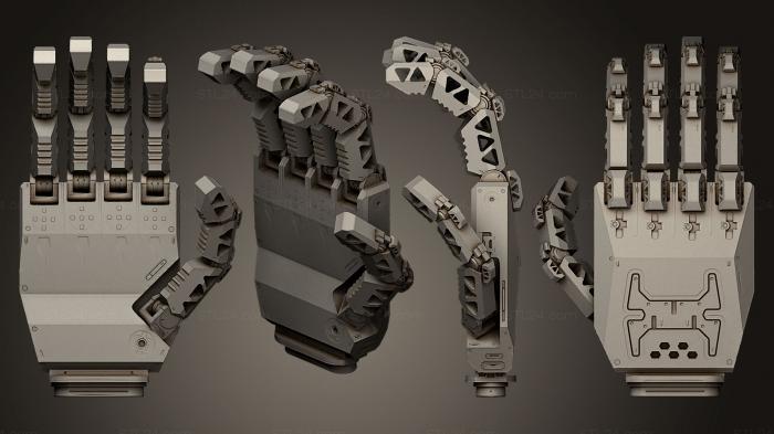 Miscellaneous figurines and statues (Mech hand, STKR_0623) 3D models for cnc